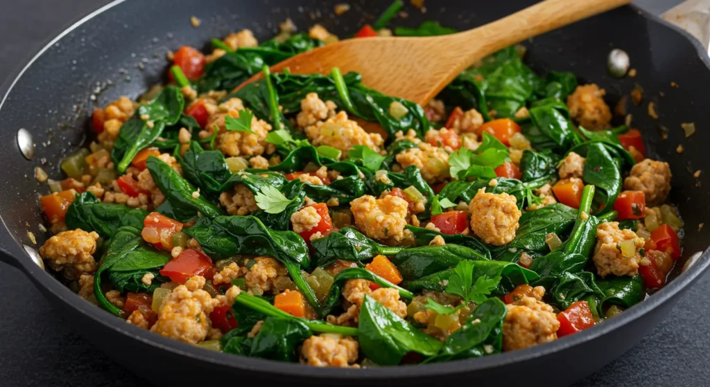 ground turkey and spinach recipes