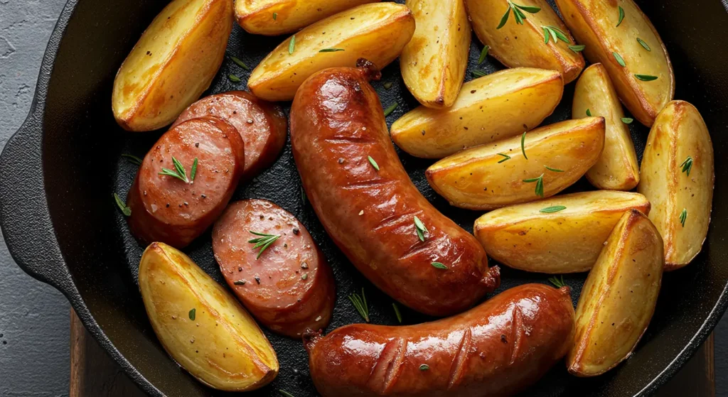 Home How to Make Kielbasa and Potatoes